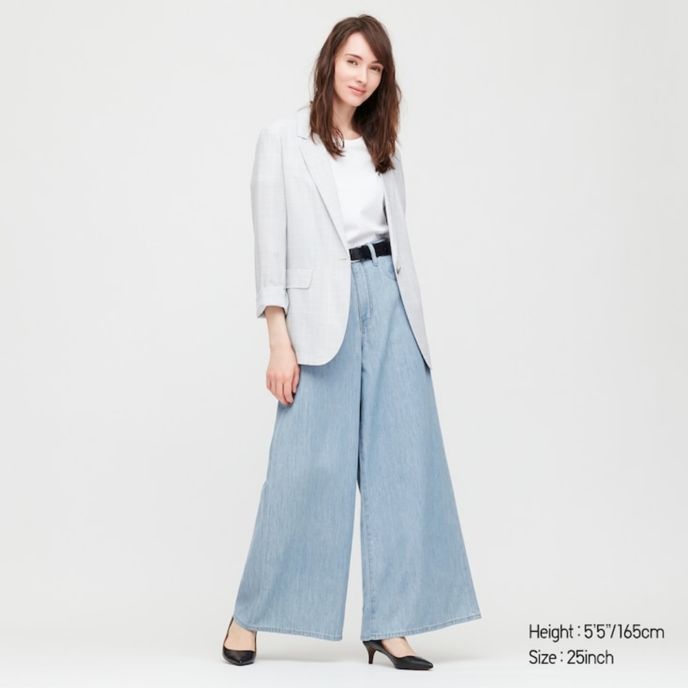 Uniqlo wide leg jeans